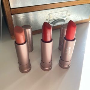 100% Percent Pure Cocoa Butter Matte Lipsticks - Mojave, Blood Orange, Sonora